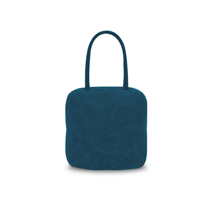 Briefcase quadrata blu